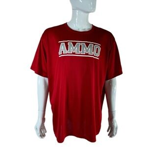 Augusta Sportswear Men’s Red Performance Wear Short Sleeve AMMO Tee